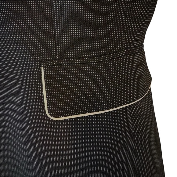 TAHARI Women's Black White Dot Print Lined Tailored Blazer/Jacket size 4 Petite - Picture 8 of 11